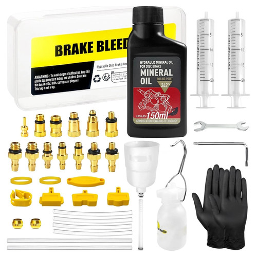 Bicycle brake bleeding kit