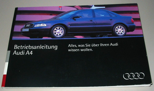 Betriebsanleitung audi b5 - audi, a4