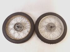 Felgen Set vorne hinten Simson S51 Schwalbe Speichenfelge Stahl mit Bereifung