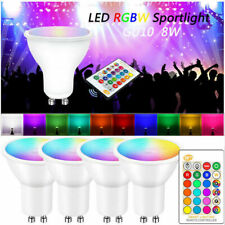 8X GU10 RGB LED Spot Birne Farbwechsel Lampe Licht Strahler mit Fernbedienung DE