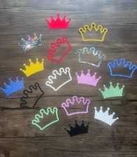 12 Glitzer Krone Prinzessin