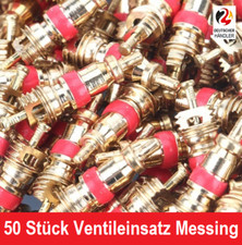 50x Ventileinsatz Messing