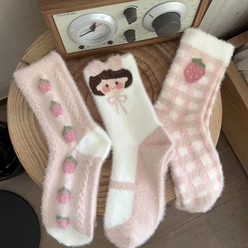 Plüsch damen socken - damen,