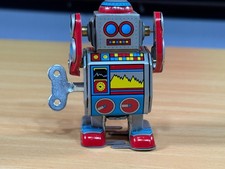 ? Blechspielzeug Roboter klein bunt zum Aufziehen 8 cm groß gebraucht