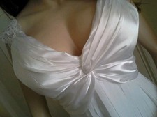 Bezauberndes Plissee Kleid, Empire Stil  Hochzeit  Brautkleid, festlich