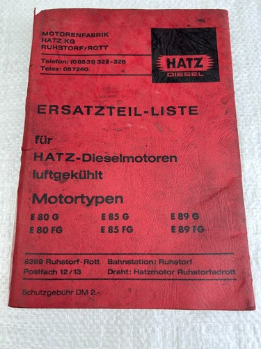 Hatz diesel motor - diesel, luftgekühlt