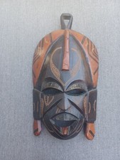 Maske  24 cm x 14 cm Holzmaske  Holz dekorativ 