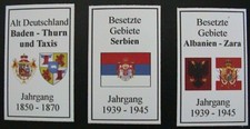 Thurn u. Taxis-Serbien- Albanien 3 Rückenschilder für Lindner Ringbinder