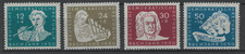Briefmarken DDR Michel Nr. 256 - 259 Todestag Johann Sebastian Bach postfrisch