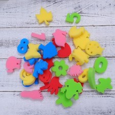  34 Pcs Schwämme Malen Schwamm Bastelschwämme Malwerkzeuge Für Kinder