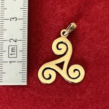 Anhänger Triskele aus Bronze Schutzsymbol keltisches Amulett Wikinger Schmuck