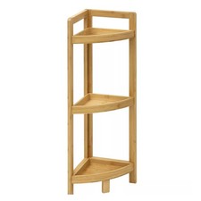 Eckregal Holz Bambus Badregal