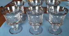 6 Vintage Murano Medici Platin