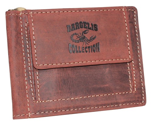 Leder dollarclip geldspange - leder,