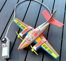 Blechflugzeug Joustra BE-23 mit Kabelfernsteuerung, techn. u. opt. in Ordnung