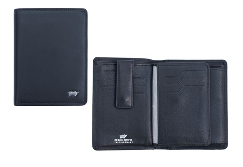 Herren geldbörse braun - braun, buffel