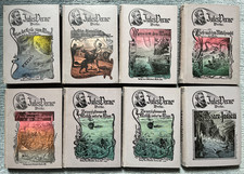8 alte Bände Jules Verne! 20.000 Meilen... Von der Erde zum Mond...