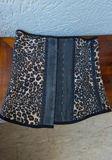 Fajas Colombianas Ragaso Latex Taillentrainer OP Animal Print XS Neu ohne Etikett