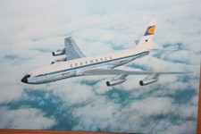 AK Airliner Postcard  Flugzeug LUFTHANSA B.707 airline issue