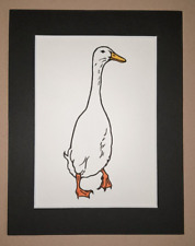 Ente Linolschnitt Druck