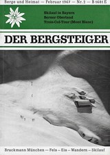 ZEITSCHRIFT  " DER BERGSTEIGER