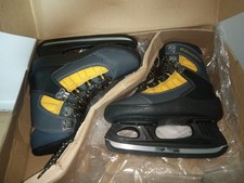 Schlittschuhe Kinder Unisex Tecno Pro Soft Schwarz Blau Gelb Gr 31