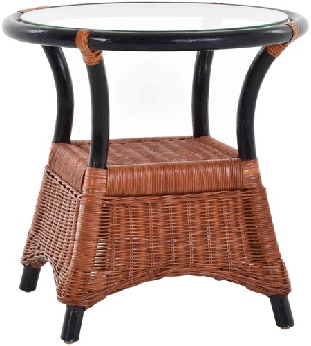 Rattan beistelltisch mit - rattan,