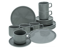 Creatable Geschirrset »Chef Collection«, 18-teiliges Kaffeeservice grau - B-Ware