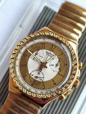 SWATCH+CHRONO+SCG100 GOLDEN