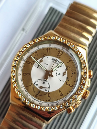 Swatch chrono scg100 golden - swatch+chrono+scg100,