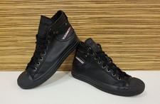 Diesel Magnete Exposure W Leder Sneaker Schuhe im Jeanslook Schwarz Gr. 6 = 39