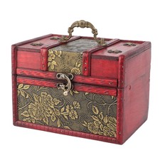 antike Holzbox mit Deckel