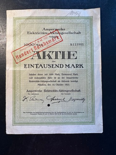 Historische aktie - historische,