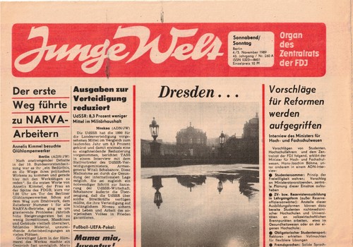 Ddr zeitung junge welt - ddr,