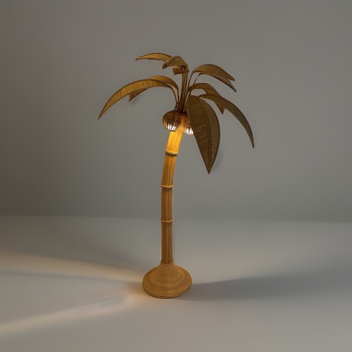 Palmtree stehlampe aus rattan - palmtree,