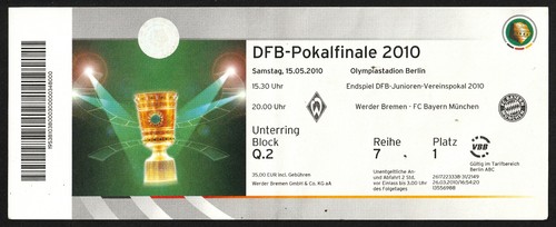 Ticket 2010 werder bremen - ticket,