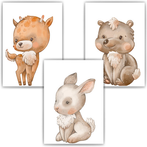 Süße tiere reh - reh, bär