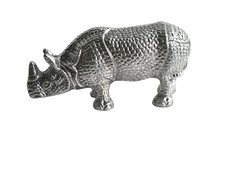 Metall Nashorn Statue Skulptur