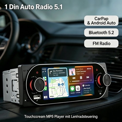 1din 5zoll autoradio - 5zoll,