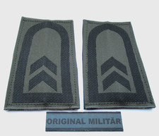 KLETT Dienstgradabzeichen Heer Oberfeldwebel schwarz/oliv Aufschiebeschlaufen