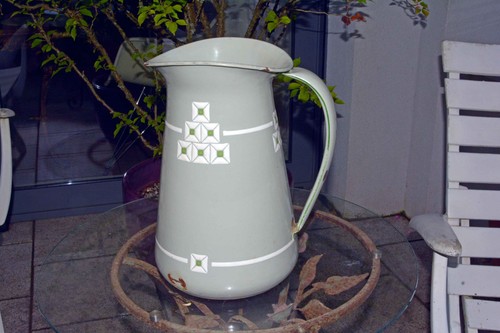 Alte antike emaille - emaille, jugenstil