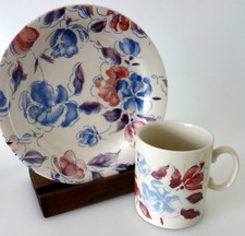 EIT England - 4x Kaffeebecher mit Kuchenteller Frühstücksset - Neuzustand