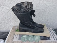 Think! Stiefeletten, Damenschuhe Gr. 39, Schwarz Leder 