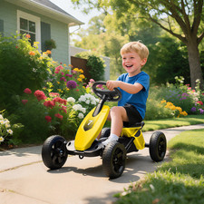 Kinder Auto gelb Kunststoff &
