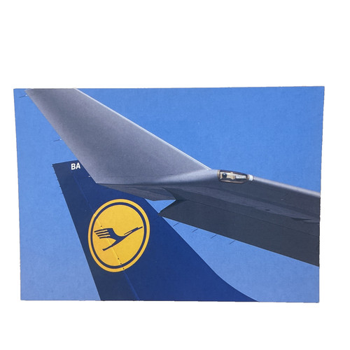 Postkarte flugzeug airline - postkarte,
