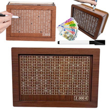 Holz Spardose zum abstreichen Sparschwein Kinderspardose Sparbox Geschenk €€€