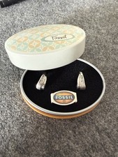 Fossil Creolen Silber 925er