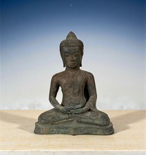 Bronze Buddha – Thailand – Dhyana Mudra – 28,5 cm  Meditationsfigur Sammlerstück