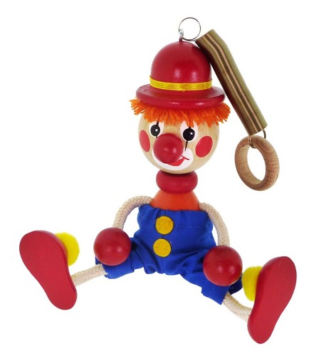 Schwingfigur clown mit - clown, hose