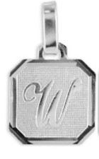 Silber Buchstaben Anhänger